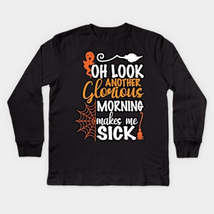 Oh! Mornings! | Halloween 2023 Kids Long Sleeve T-Shirt